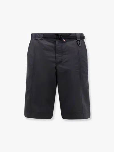 Moncler Day-namic Nylon Bermuda Shorts With Adjustable Drawstring In Black