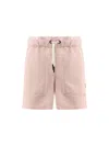 Moncler Day-namic Nylon Shorts With Drawstring In Pink