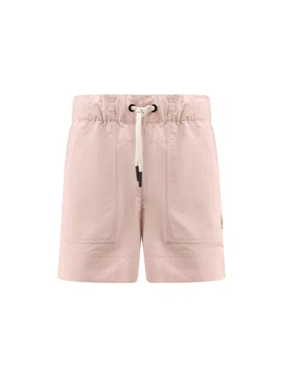 Moncler Day-namic Nylon Shorts With Drawstring In Pink