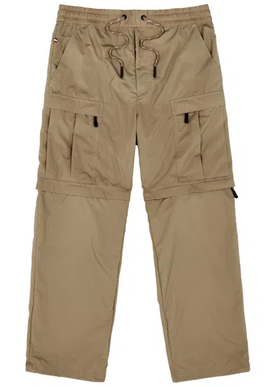 Moncler Day-namic Shell Cargo Trousers In Beige