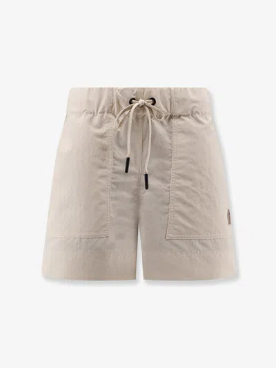 Moncler Day-namic Shorts With Logo Patch In White
