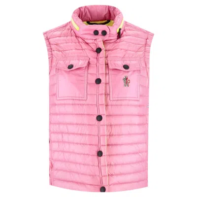 Pre-owned Moncler Day-namic Collection Grenoble Gumiane Down Gilet In Pink