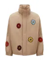 Moncler Delamont Short Style Down Jacket In Nude