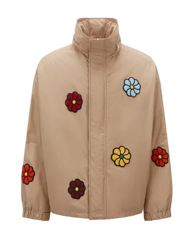 Moncler Delamont Short Style Down Jacket In Nude