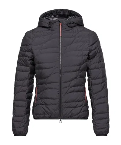 Moncler Delebiao Hooded Short Down Jacket In Gold