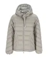 Moncler Delfo Down Puffer Jacket In Gray