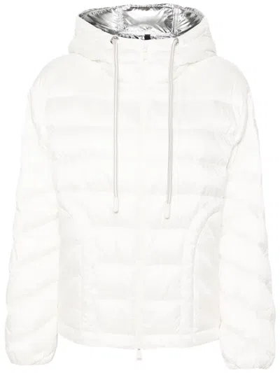 Moncler Badyf Hooded Down Jacket In Natural