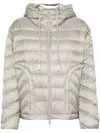 Moncler Delfo Down Puffer Jacket In Grey
