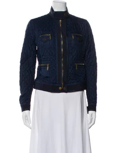 Pre-owned Moncler Denim Jacket In Blue