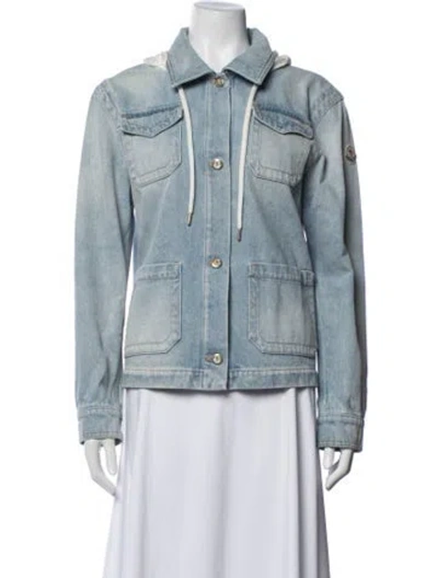 Pre-owned Moncler Denim Jacket In Blue