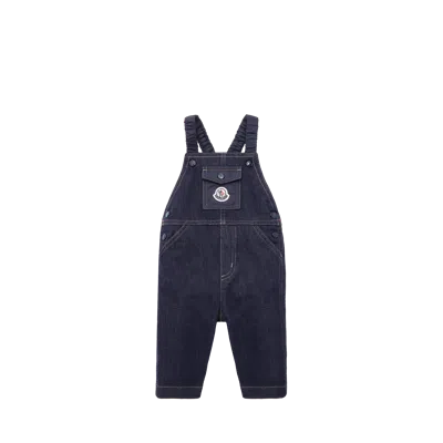Moncler Denim Overalls, Children, Blue, Size: 3y
