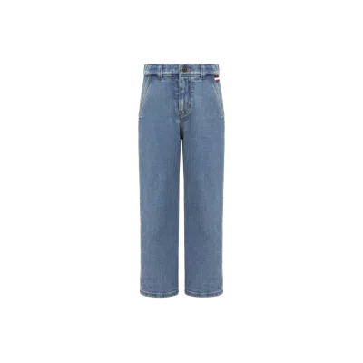 Moncler Kids' Denim Pants, Boys, Blue, Size: 8y