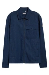 Moncler Zip-up Overshirt In Oceana