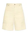 Moncler Cotton Bermuda Shorts In White