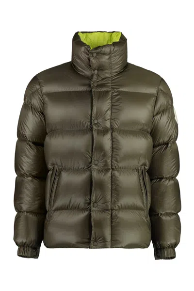 Moncler Dervox Short Down Jacket In Green