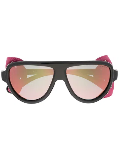 Moncler Detachable Eye Shield Sunglasses In Multi