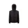Moncler Diadem Hooded Windbreaker In Black