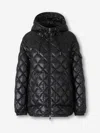 Moncler Diamond Quilted Down Jacket Puffer Jackets Black In Black