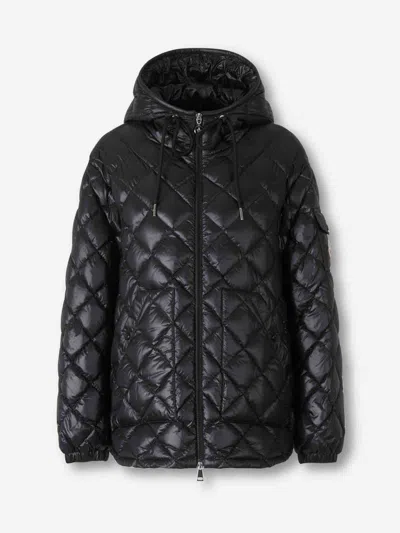 Moncler Diamond Quilted Jacket In Black