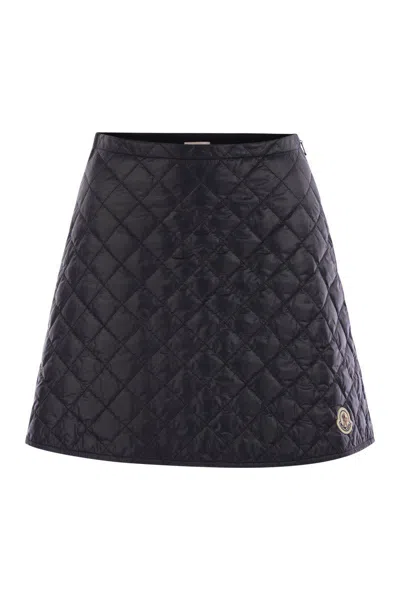 MONCLER MONCLER DIAMOND QUILTED MINISKIRT