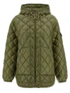 Moncler Diamond Quilting Down Jacket Puffer Jackets Green In Green