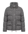 Moncler Diaphanes Down Jacket In Dark Gray