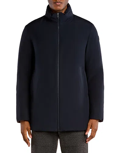 Moncler Didessa Reversible Stand Collar Down Parka In Blue
