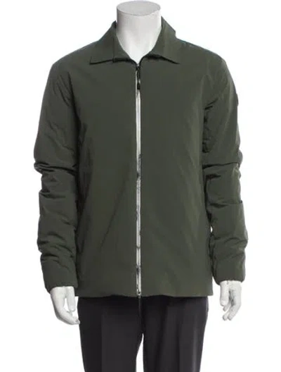 Pre-owned Moncler Dipha Puffer Coat In Green