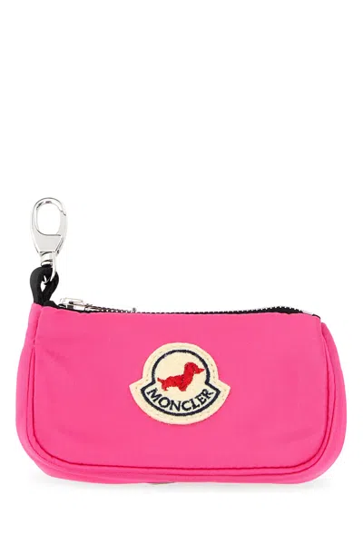 Moncler Fluo Pink Nylon Dogs Bag Dispenser