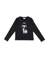 Moncler Dog-print Long-sleeves T-shirt In Black