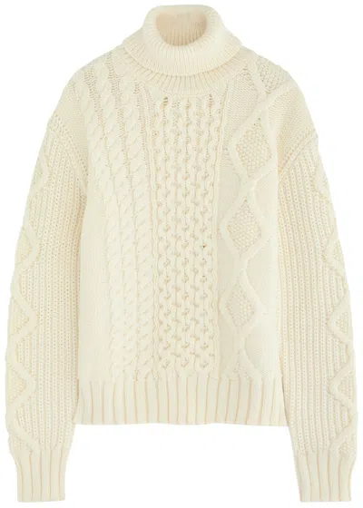 MONCLER MONCLER DOLCEVITA CABLE-KNIT WOOL JUMPER