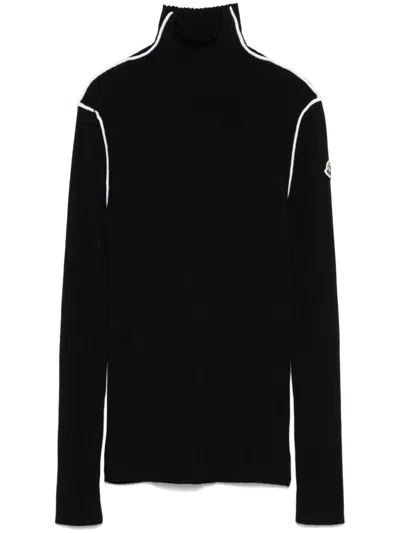 Moncler Dolcevita Sweater In 黑色