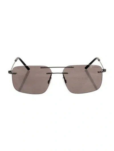 Pre-owned Moncler Doppler Square Sunglasses In Grey