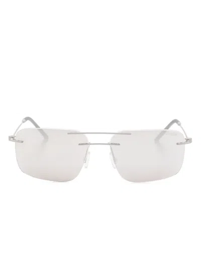 Moncler Doppler Sunglasses In Grey