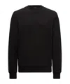 Moncler Long-sleeved Sweater In Black