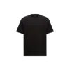 Moncler Double Collar Cotton T-shirt In Black