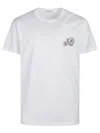 Moncler Double Logo Patch Crewneck T-shirt In White