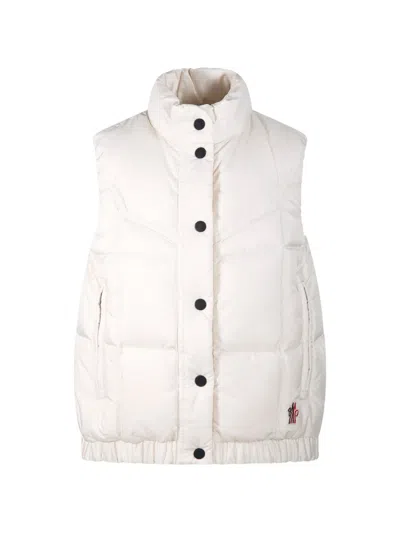 Moncler Doucy Quilted High-neck Gilet In White