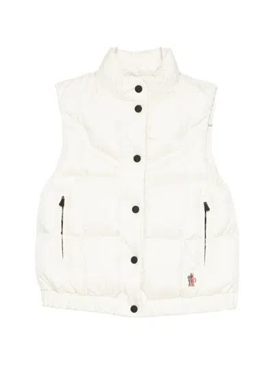 Moncler Doucy Square-quilted Down Vest In White