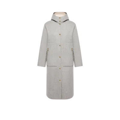 Moncler Doudoune 3-en-1 À Capuche En Laine Et Cachemire Anthrene, Femme, Gris, Taille: 3 In Gray