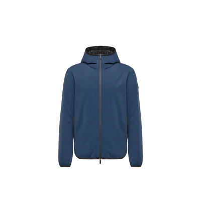 Moncler Ciampolin Hooded Down Jacket In Blue