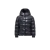 Moncler Doudoune À Capuche Et Bordure Tressée Glareins In Black