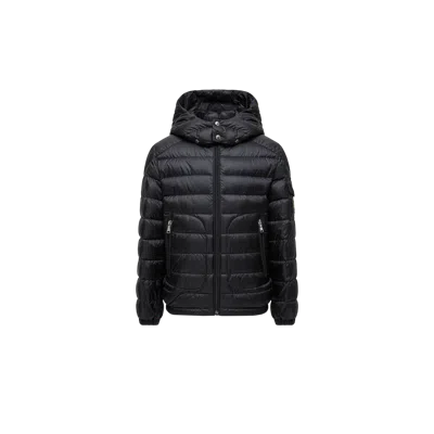 Moncler Kids' Doudoune À Capuche Lauros In Black