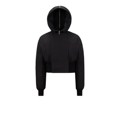 Moncler + Rick Owens Alice Hooded Short Down Jacket Black