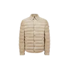 Moncler Doudoune-chemin Etale En Daim In Neutral
