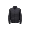 Moncler Doudoune-chemise Bourdon In Bleu