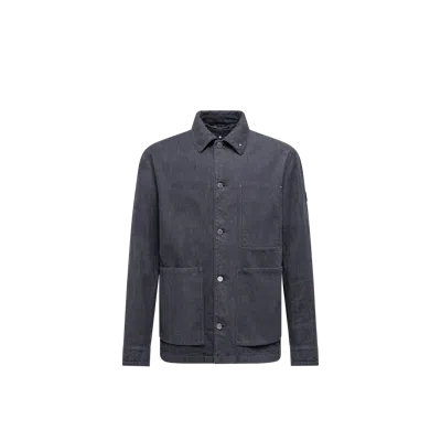 Moncler Doudoune-chemise En Denim 3-en-1 Forets In Blue