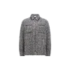 Moncler Tweed Down Shirt Jacket Multicolor In Multicolour