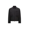 Moncler Doudoune-chemise Réversible Cidone In Noir