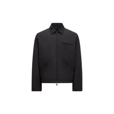 Moncler Cidone Reversible Down Shirt Jacket Black In Noir